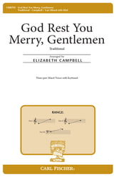 God Rest You Merry, Gentlemen Three-Part Mixed choral sheet music cover